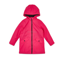 Plain design children outdoor rain jacket